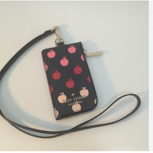 Kate spade Staci Apple Card case wallet Lanyard id holder nwt - Picture 4 of 4